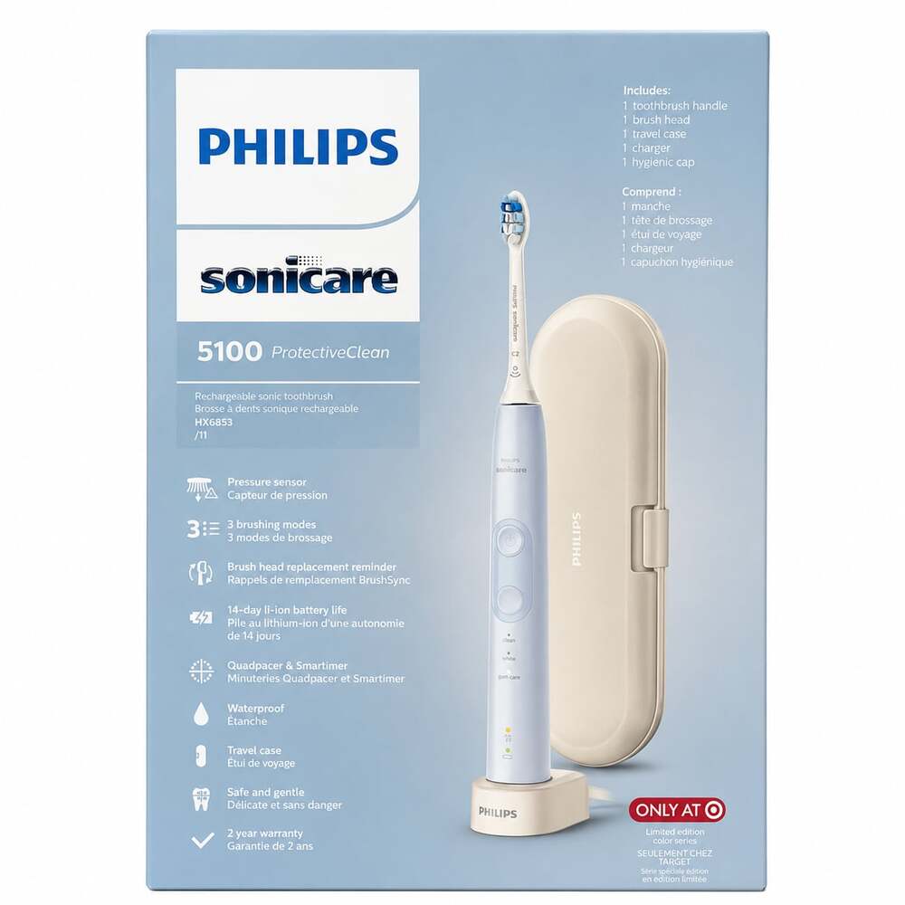 Philips Sonicare 5100 ProtectiveClean Rechargeable Electric Toothbrush HX6853/11